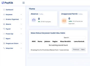 Portfolio HR Management PayKlik